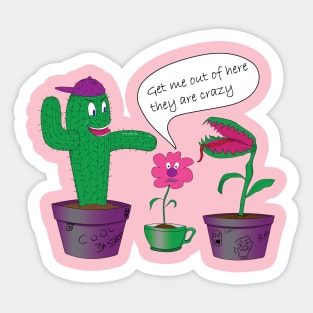 Crazy plants Sticker